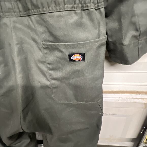 Dickies Olive Green Coveralls Long Sleeve Workwear Jumpsuit Overall - Picture 16 of 16